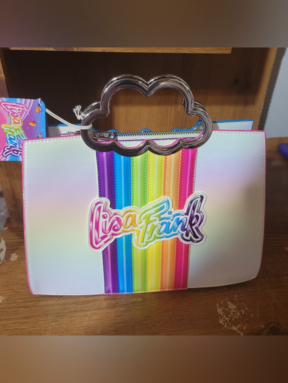 Loungefly Lisa Frank Rainbow Cloud Crossbody. Nwt